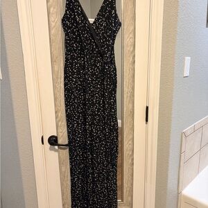 Elegant Black and White Women's Jumpsuit